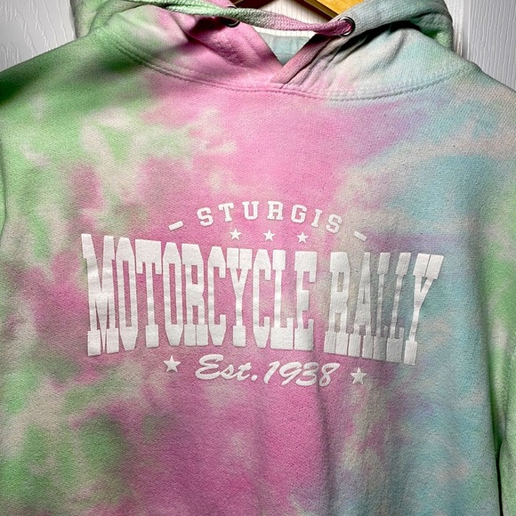 Unisex Size Medium Sturgis Motorcycle Rally Tie-dye Hoodie - Picture 1 of 5